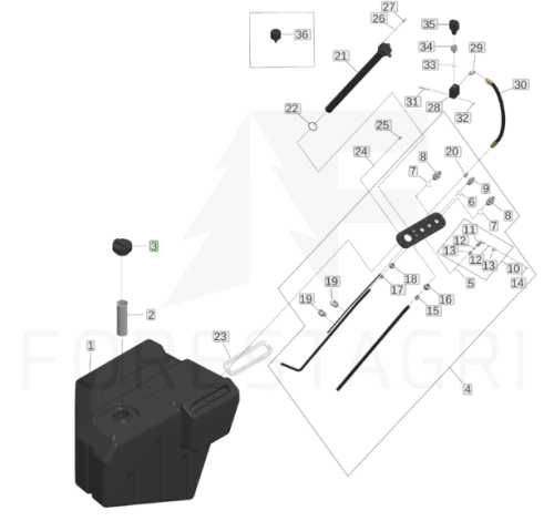 Korek wlewu paliwa - F074010